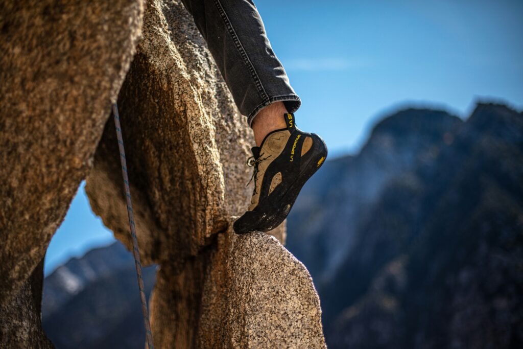 rock climbing shoes