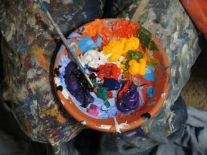different colors of paint