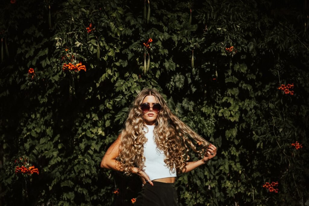 Curly hair