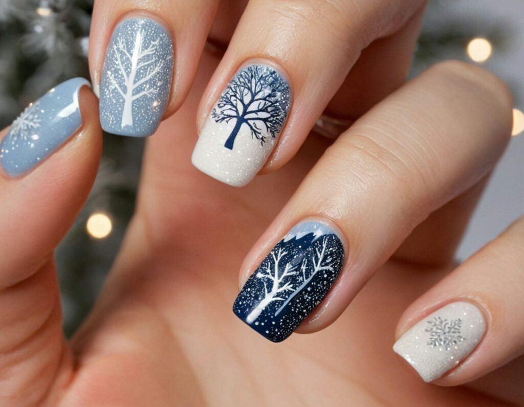 simple christmas nails