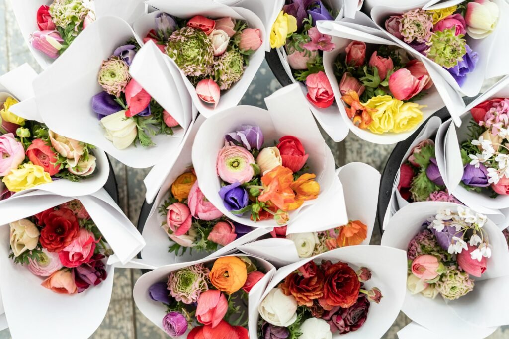 A bouquet of flowers